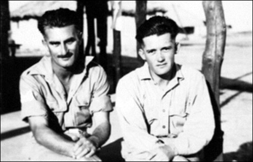 The two men seated are from the left Sgt F W Bennett (Butch) and Sgt E W Robinson both members of the flying control staff at Digri. Picture Courtesy of Mike Robinson