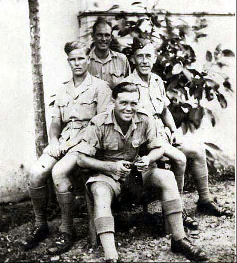 Jim Taylor rear, Peter Midgely, Dad & Paddy Cranston, front