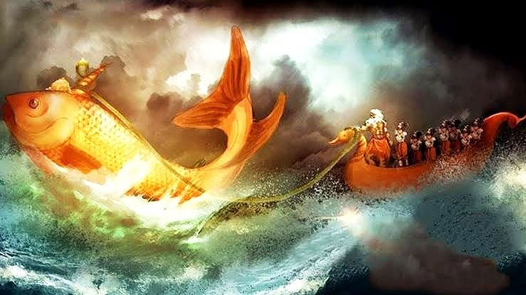 সত্য যুগে শ্রী হরি বিষ্ণুর মৎস্য (শফরী) অবতার।