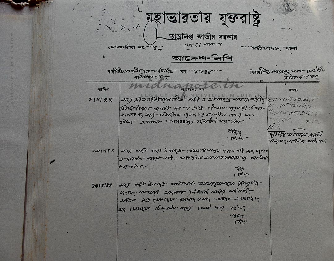 Tamralipta Jatiya Sarkar, Tamralipta National Government | তাম্রলিপ্ত জাতীয় সরকার | ताम्रलिप्त जातीय सरकार