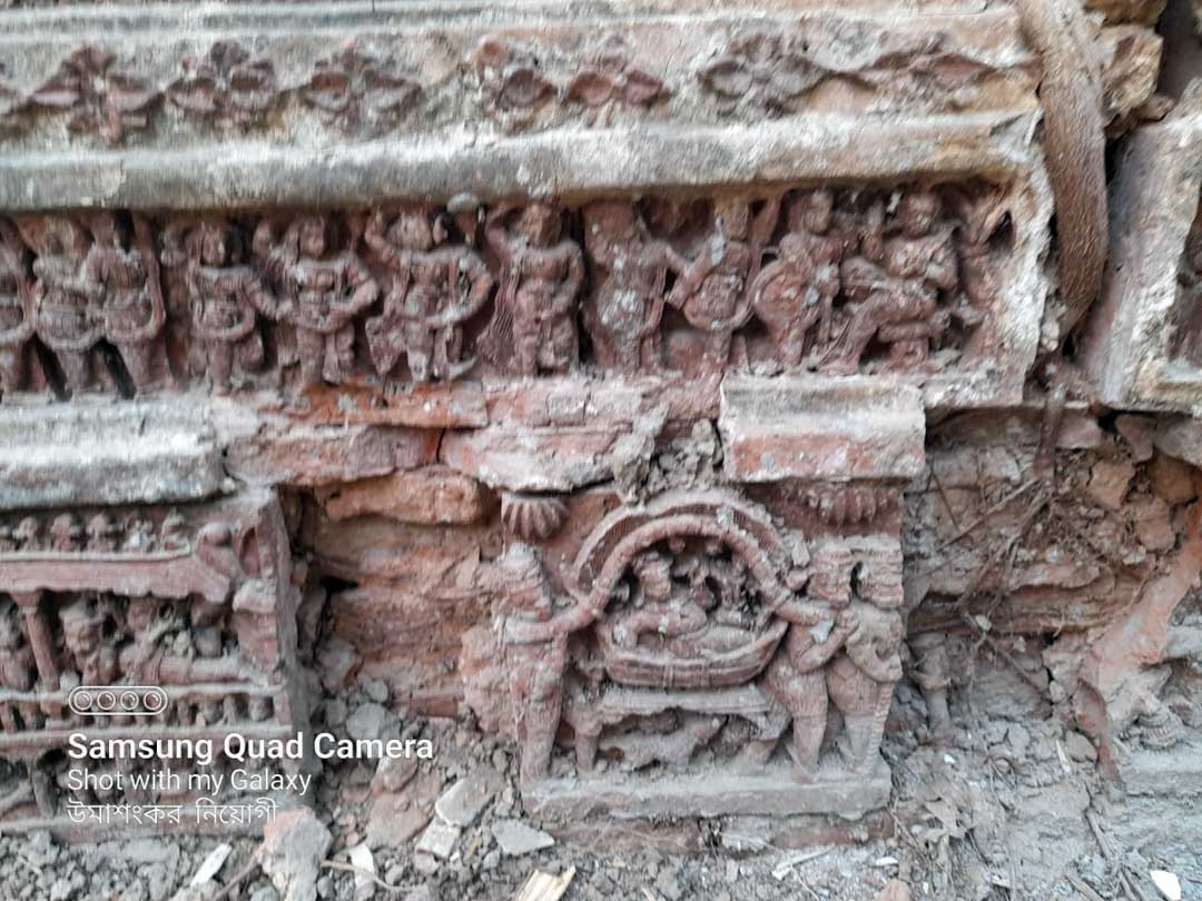১৭১৬, দাসপুর,  সিংহদের, গোপীনাথ, মন্দিরে, টেরেকোটা, Terracotta, Gopinath, temple, Singha, family, Daspur, 1716 AD, Village, Daspur, Ghatal, Medinipur, Midnapore
