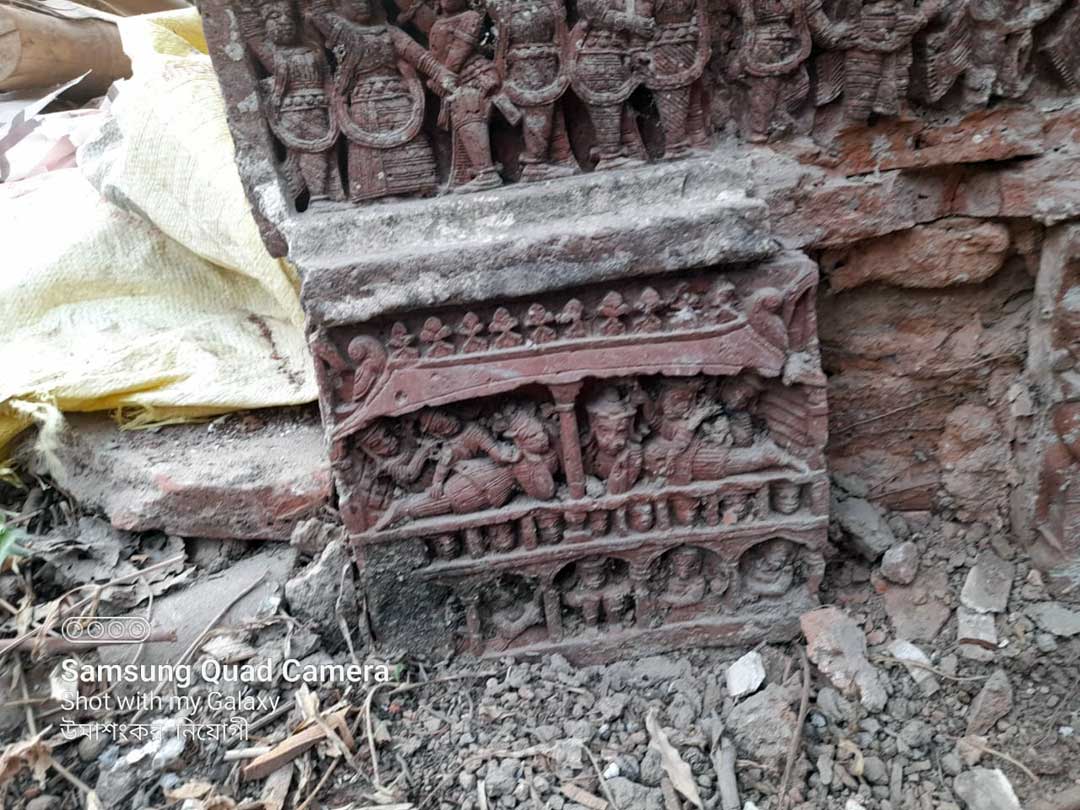 ১৭১৬, দাসপুর,  সিংহদের, গোপীনাথ, মন্দিরে, টেরেকোটা, Terracotta, Gopinath, temple, Singha, family, Daspur, 1716 AD, Village, Daspur, Ghatal, Medinipur, Midnapore