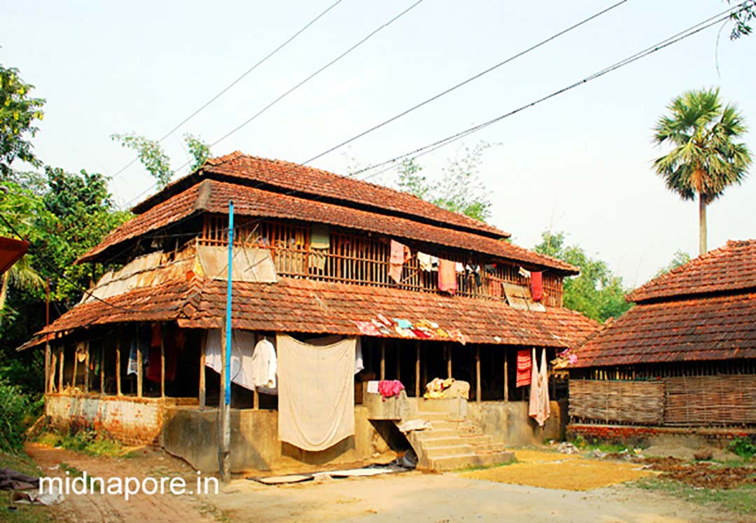 House of Matangini Hazra at Alinan village, Purba Medinipur (After marriage).