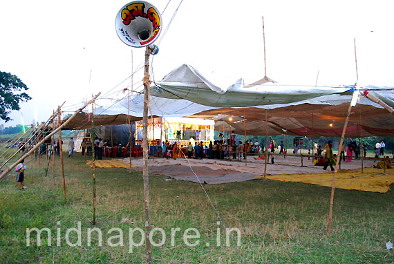 Rasmela Culture function stage, Moyna Garh, East Medinipur. Photo: Arindam Bhowmik