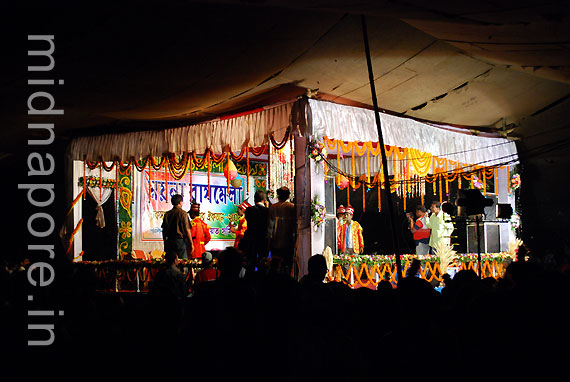 Rasmela Culture function stage, Moyna Garh, East Medinipur. Photo: Arindam Bhowmik