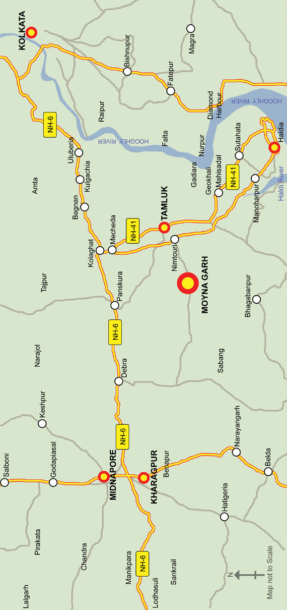 Road Map to Moynagarh (Garsafat)