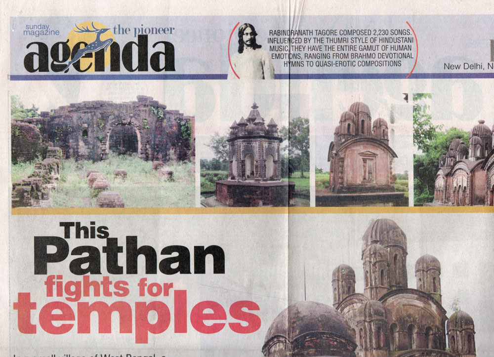 This Pathan Fights for Temples - Somen Sengupta - Hindustan Times (Kolkata) - 4 November 2012